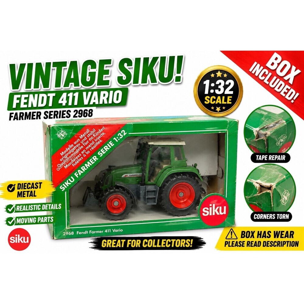 SIKU Farmer 2968 Fendt Farmer 411 Vario 1:32 Diecast Tractor w/ Box READ